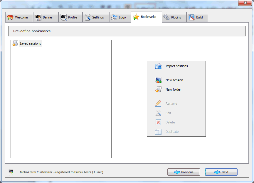 MobaXterm Customizer Bookmarks