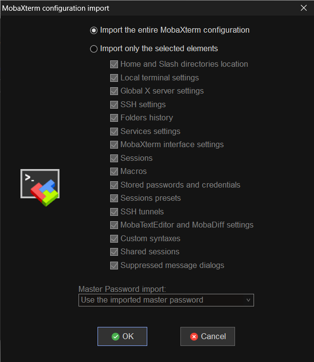 Import Configuration