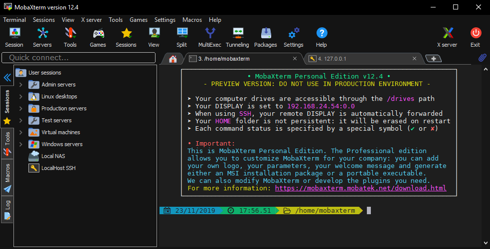 mobaxterm portable edition